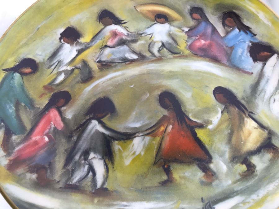 Vintage 1976 De Grazia Limited Edition Plate Gorham 'Los Ninos - Children Of The World' [Photo 13]
