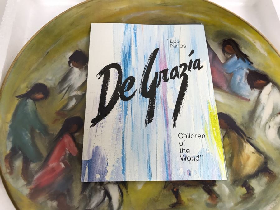 Vintage 1976 De Grazia Limited Edition Plate Gorham 'Los Ninos - Children Of The World' [Photo 16]