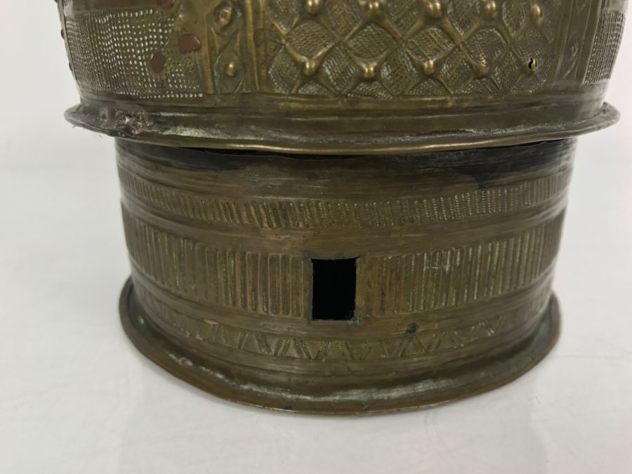 Vintage 'Forowa' From Ashanti West Africa Shea Butter Container Vessel Hammered Bronze Brass [Photo 5]