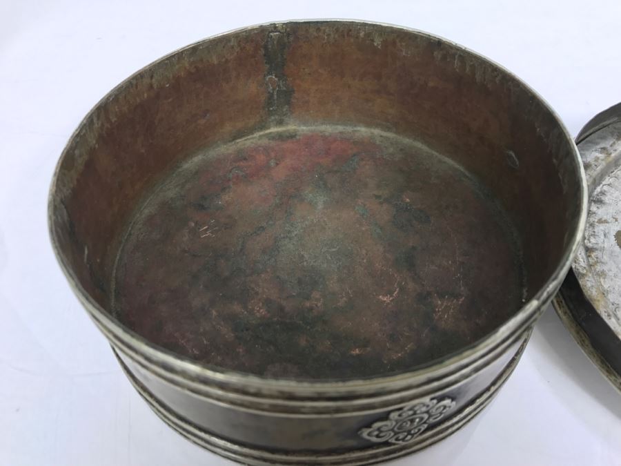 Vintage Tibetan Yak Butter Container Signed [Photo 14]