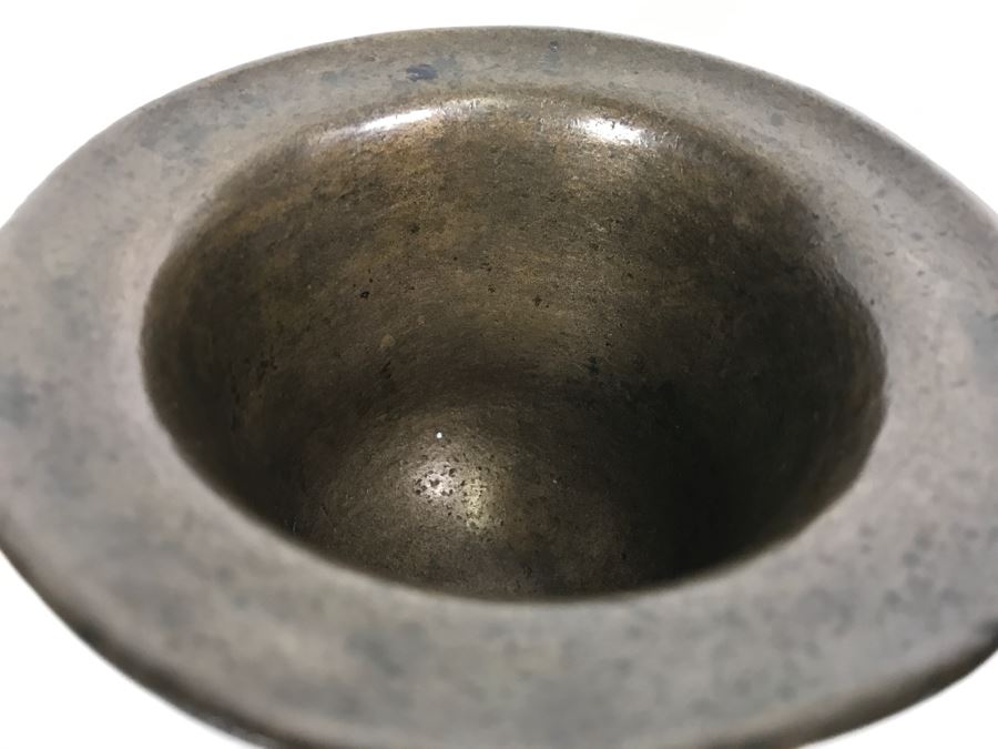 Antique Spanish Bronze Mortar Weighs 970g [Photo 5]