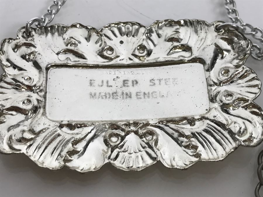 Engraved Liquor Decanter Tags Labels (8) Liquor Decanter Liquour Tags (5) Stieff Pewter Bourbon Vodka Brandy Sherry Gin [Photo 11]