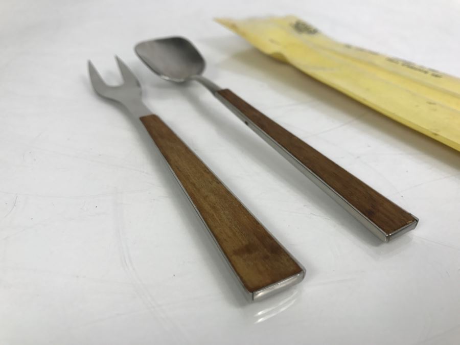Vintage Stako Mid-Century Sweden Stainless Fork And Spoon Set [Photo 8]