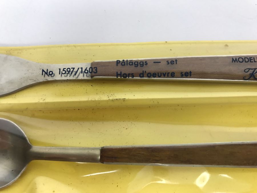 Vintage Stako Mid-Century Sweden Stainless Fork And Spoon Set [Photo 4]