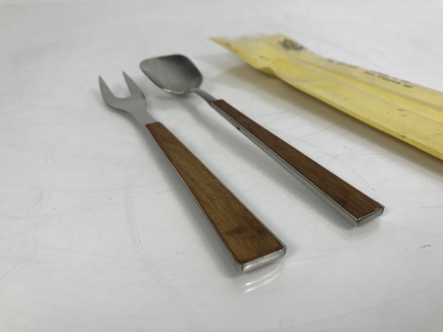 Vintage Stako Mid-Century Sweden Stainless Fork And Spoon Set [Photo 9]