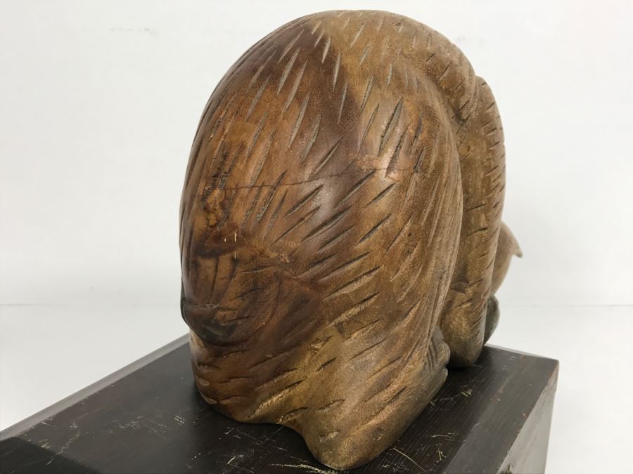 Wooden Carved Cat Sculpture (Box Not Included) [Photo 7]