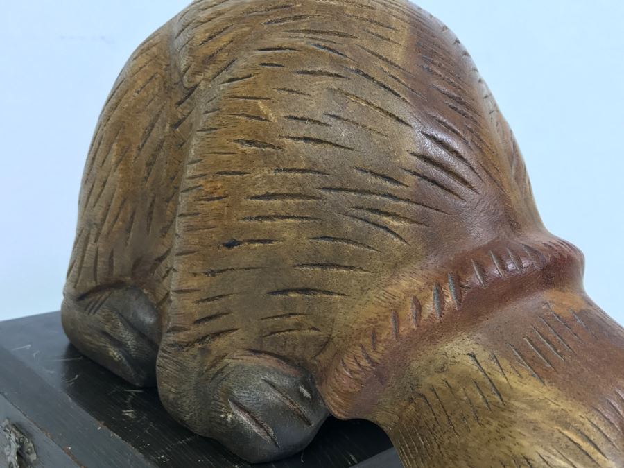 Wooden Carved Cat Sculpture (Box Not Included) [Photo 4]