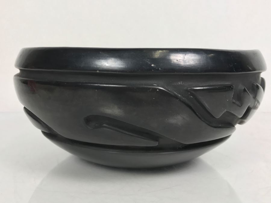 Native American Carved Black Bowl [Photo 6]