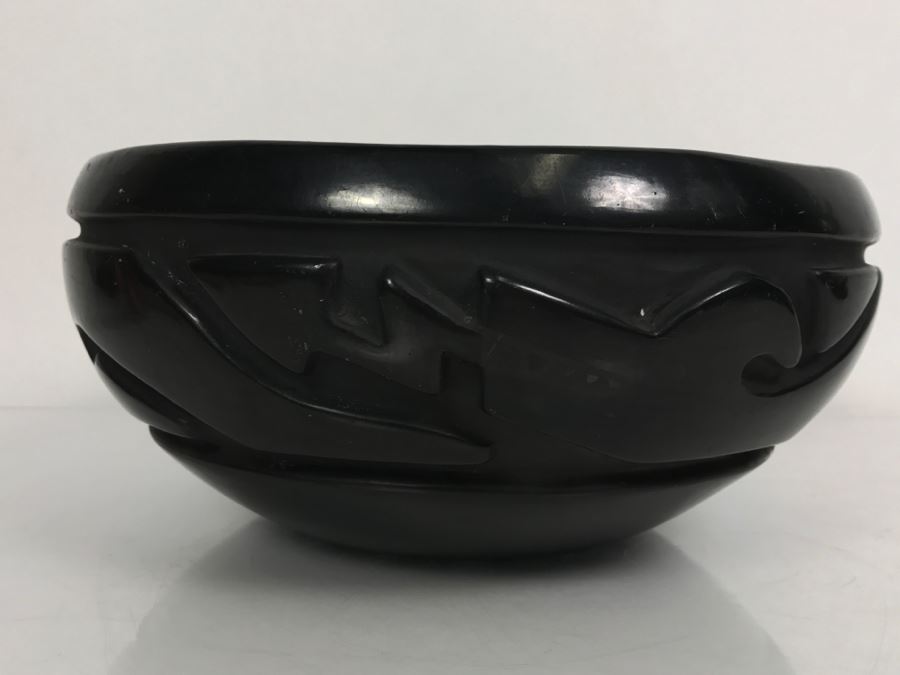 Native American Carved Black Bowl [Photo 3]