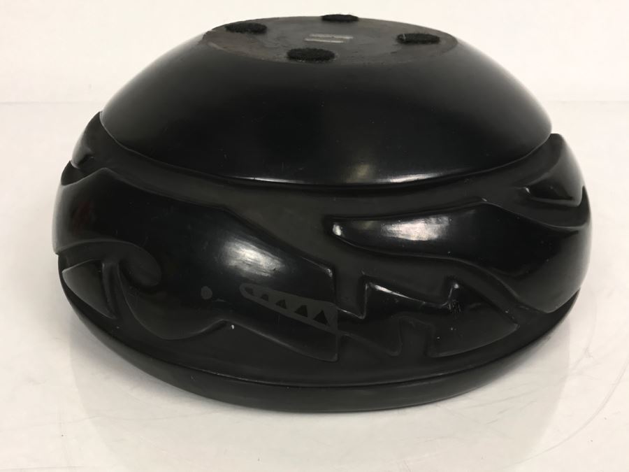 Native American Carved Black Bowl [Photo 16]