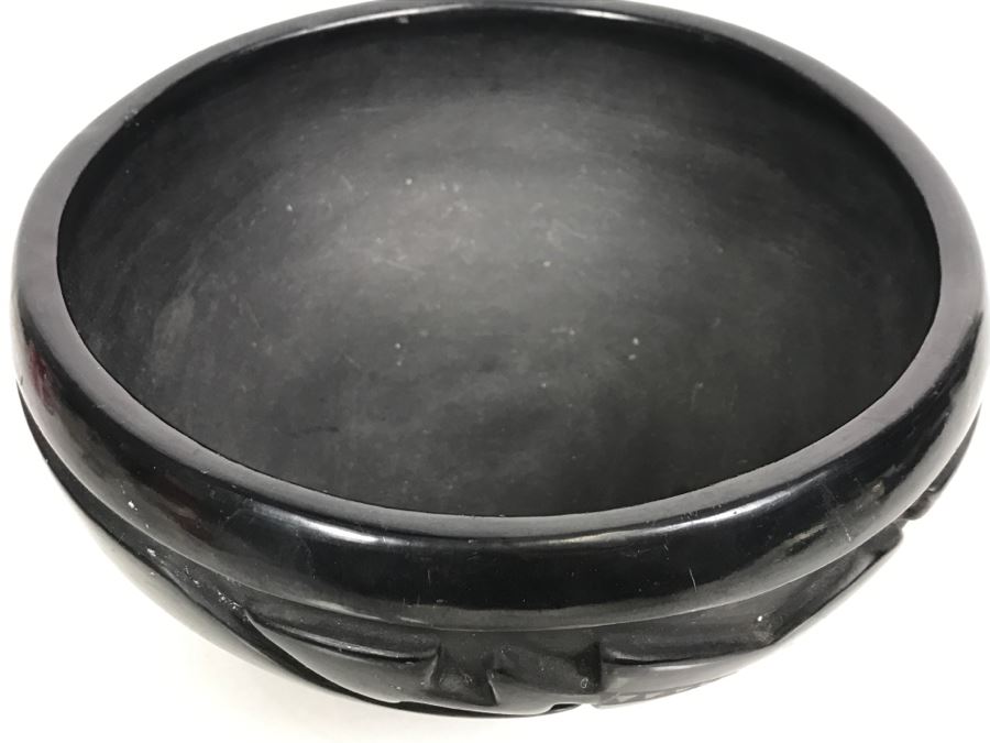 Native American Carved Black Bowl [Photo 14]