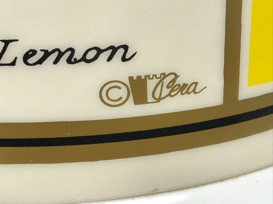 Vintage Anatomy Of A Lemon Ice Bucket With Slight Crack In Top Of Lid [Photo 4]