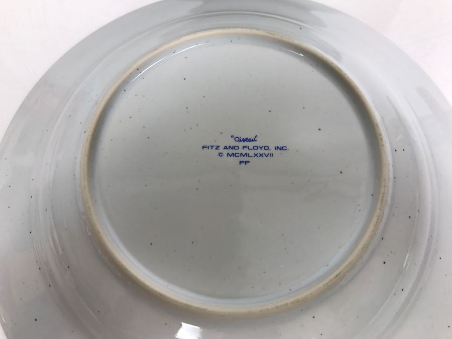 Vintage 1977 Set Of Six Bird Motif Bowls By Fitz And Floyd 'Oiseau' [Photo 7]