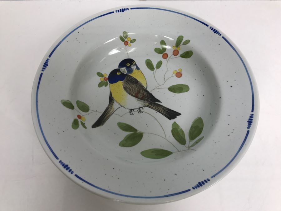 Vintage 1977 Set Of Six Bird Motif Bowls By Fitz And Floyd 'Oiseau' [Photo 2]