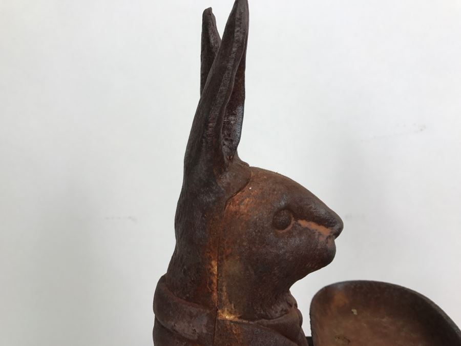 Heavy Cast Iron Rabbit Garden Bird Bath [Photo 7]