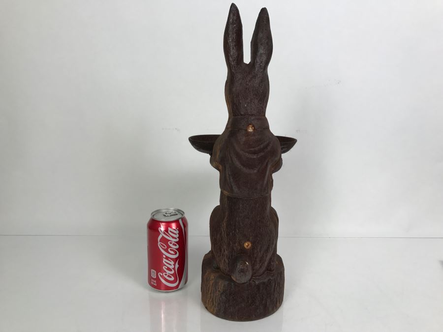 Heavy Cast Iron Rabbit Garden Bird Bath [Photo 10]