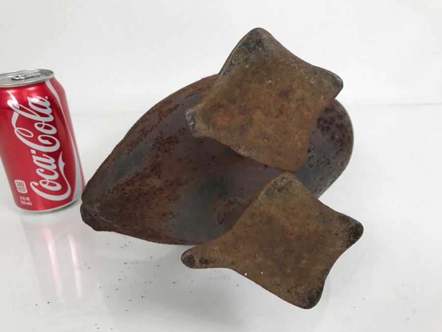 Cast Iron Garden Duck Goose (Note One Foot Is Slightly Chipped) Weighs 3,839g [Photo 9]