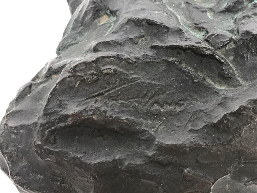 Vintage 1970 Polybronze Sculpture 'Save The Colors' By Thomas Holland With Certificate Of Authenticity 43 Of 350 [Photo 9]