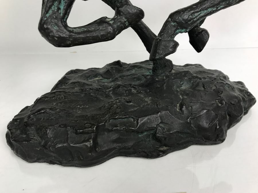 Vintage 1970 Polybronze Sculpture 'Save The Colors' By Thomas Holland With Certificate Of Authenticity 43 Of 350 [Photo 7]