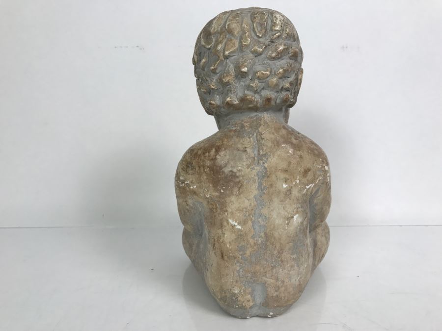 Vintage 1972 Boy With Rabbit Sculpture Miro Musulin Austin Productions [Photo 12]