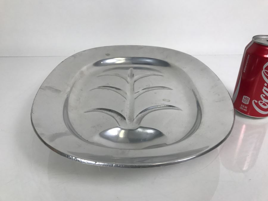 Vintage Wilton Columbia Armetale Olive Tree Well Meat Carving Platter Rwp Usa [Photo 2]