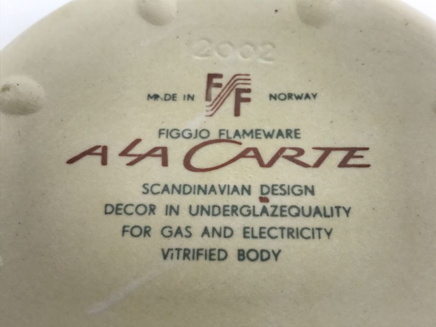 Vintage Mid-Century Stavangerflint Norway Creamer And Bowl And Fitz And Floyd Covered Scandinavian Design Covered Dish [Photo 16]