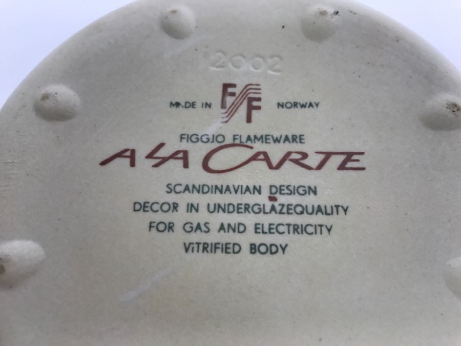 Vintage Mid-Century Stavangerflint Norway Creamer And Bowl And Fitz And Floyd Covered Scandinavian Design Covered Dish [Photo 15]