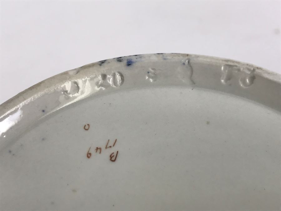 Pair Of Vintage Belfort Bisto England Blue And White Pitchers Bishop & Stonier [Photo 21]