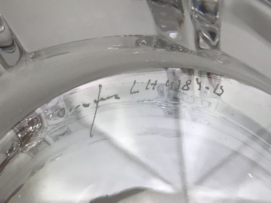 Orrefors Sweden Crystal Bowl Etched Signed [Photo 10]
