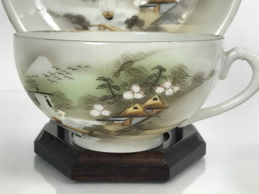 Vintage 12-Piece Hand Painted Japanese China Set [Photo 10]