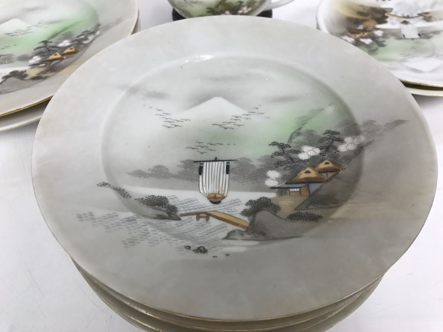 Vintage 12-Piece Hand Painted Japanese China Set [Photo 2]