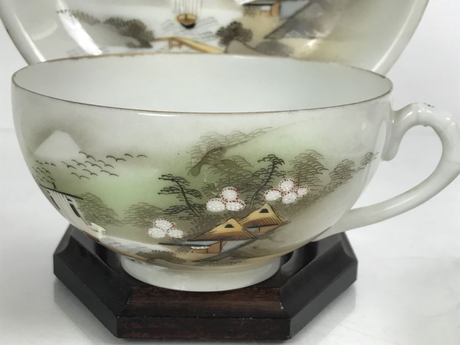 Vintage 12-Piece Hand Painted Japanese China Set [Photo 9]