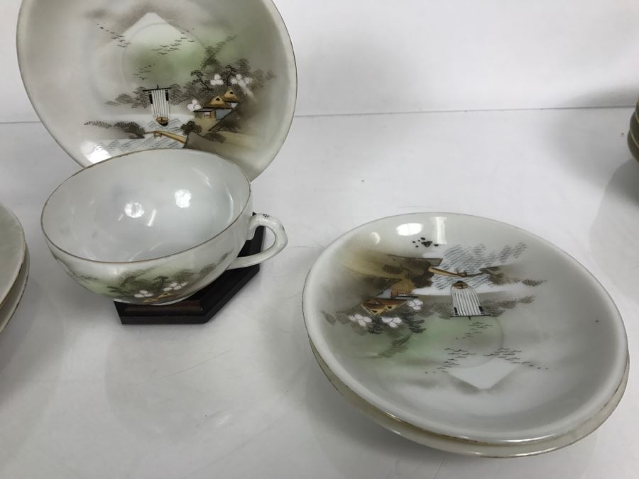 Vintage 12-Piece Hand Painted Japanese China Set [Photo 12]