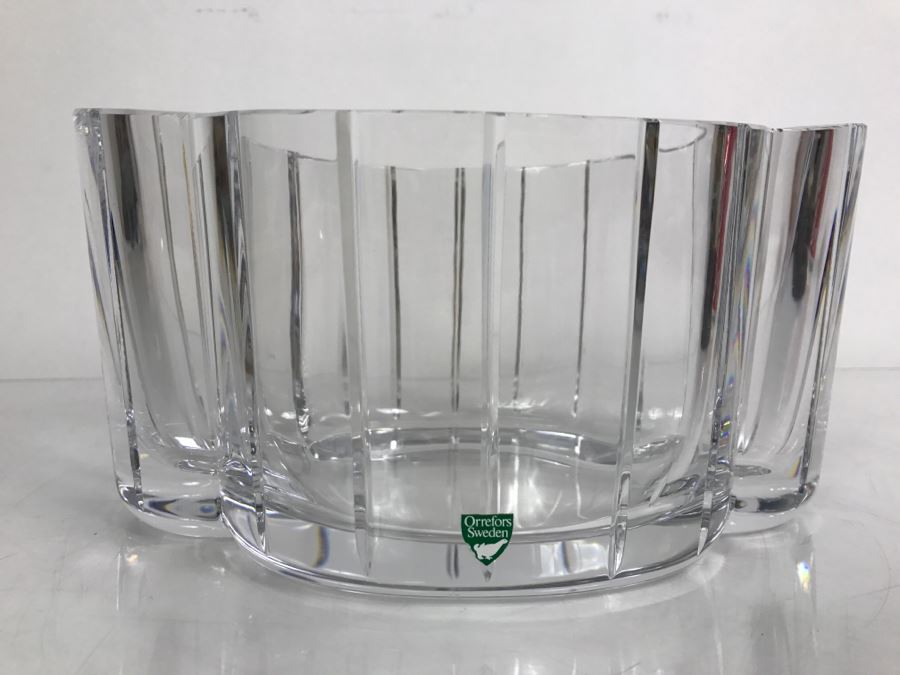 Vintage Orrefors Sweden Crystal Vase [Photo 3]