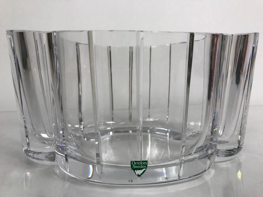 Vintage Orrefors Sweden Crystal Vase [Photo 4]