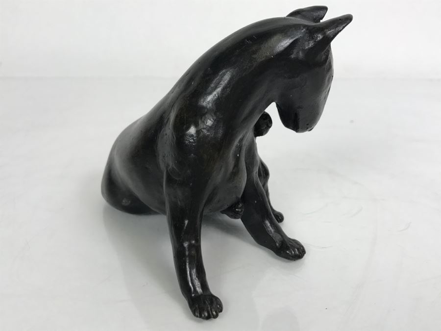 Small Bull Terrier With Puppy Sculpture [Photo 8]