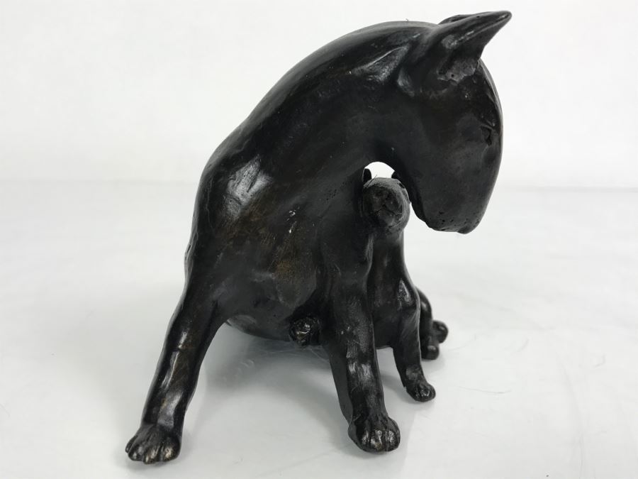 Small Bull Terrier With Puppy Sculpture [Photo 9]