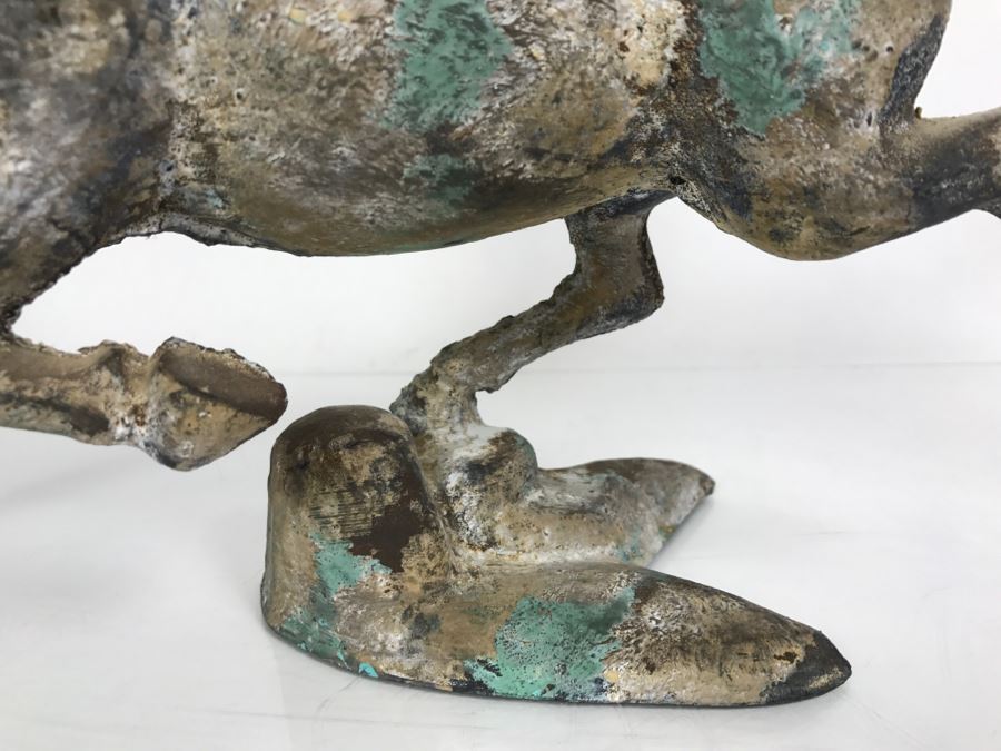 Metal Horse Sculpture Made In Japan [Photo 12]