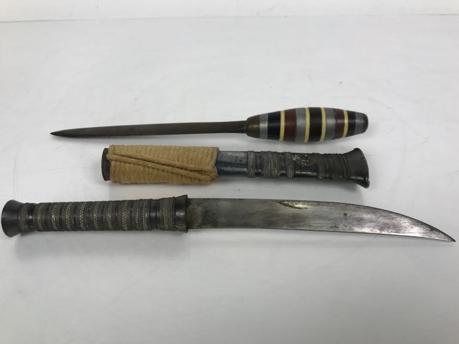 Vintage Letter Openers One With Fancy Sheath [Photo 1]