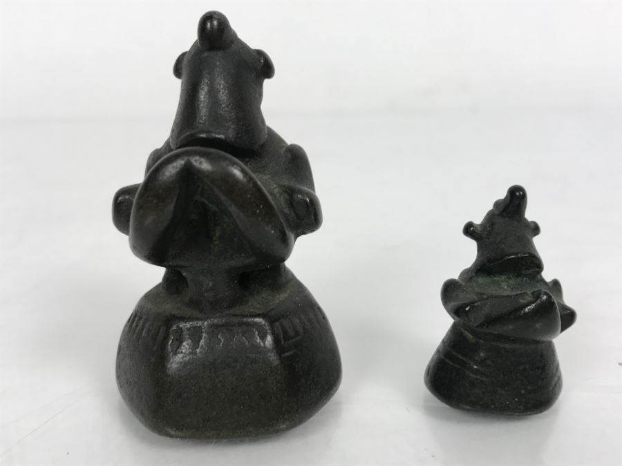 Pair Of Small Asian Bronze Bird Sculptures [Photo 6]