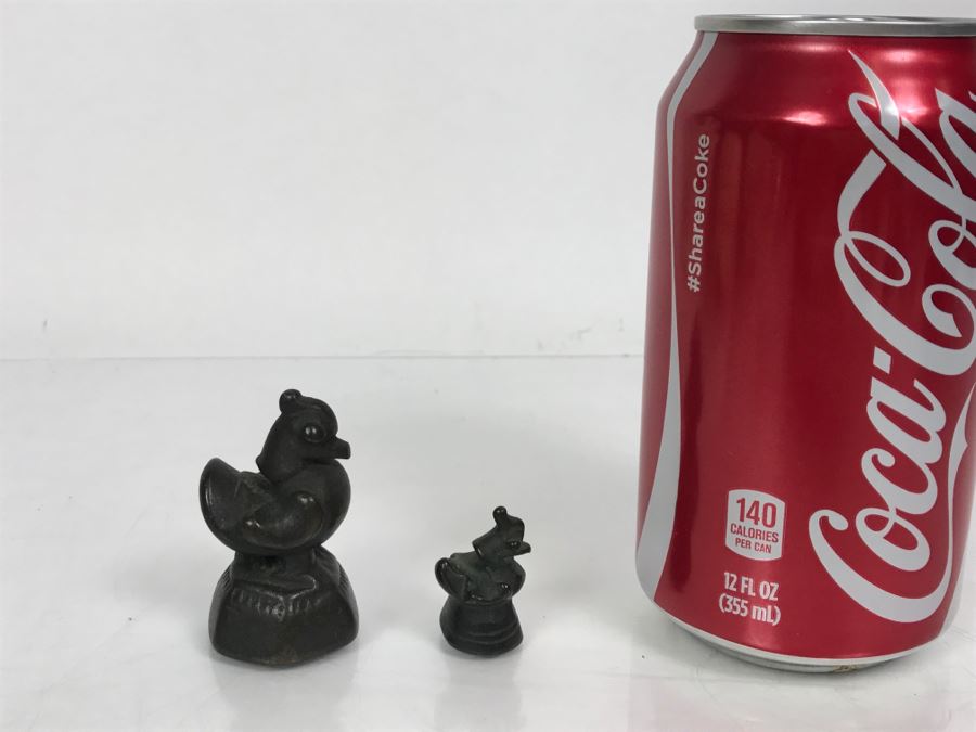 Pair Of Small Asian Bronze Bird Sculptures [Photo 8]