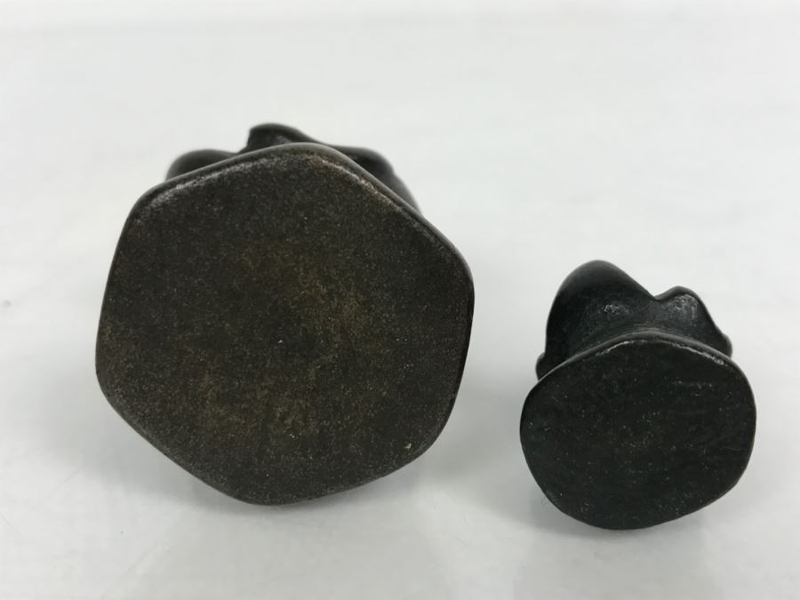 Pair Of Small Asian Bronze Bird Sculptures [Photo 7]