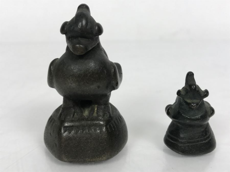 Pair Of Small Asian Bronze Bird Sculptures [Photo 4]