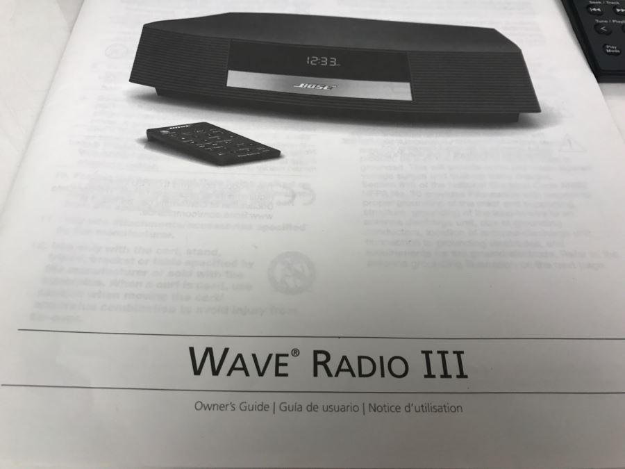 BOSE WAVE Radio III With Remote And Manual [Photo 4]