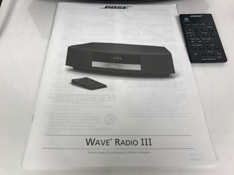 BOSE WAVE Radio III With Remote And Manual