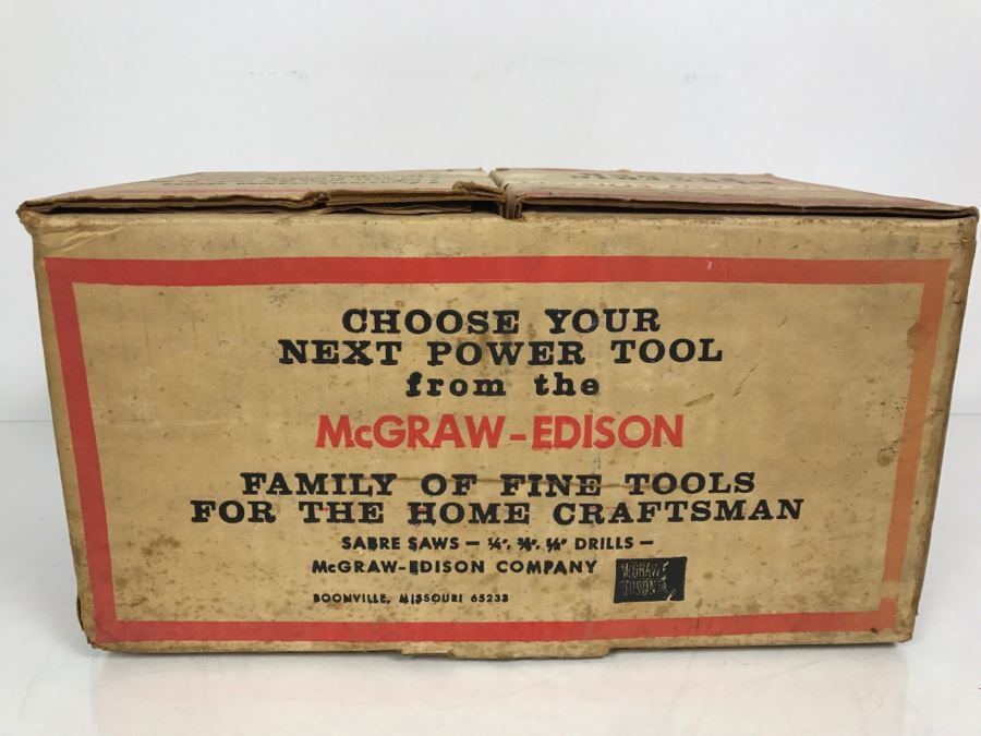 McGraw-Edison Electric Planer Double Race Ball Bearing Spindle With Box Model 751000 [Photo 7]