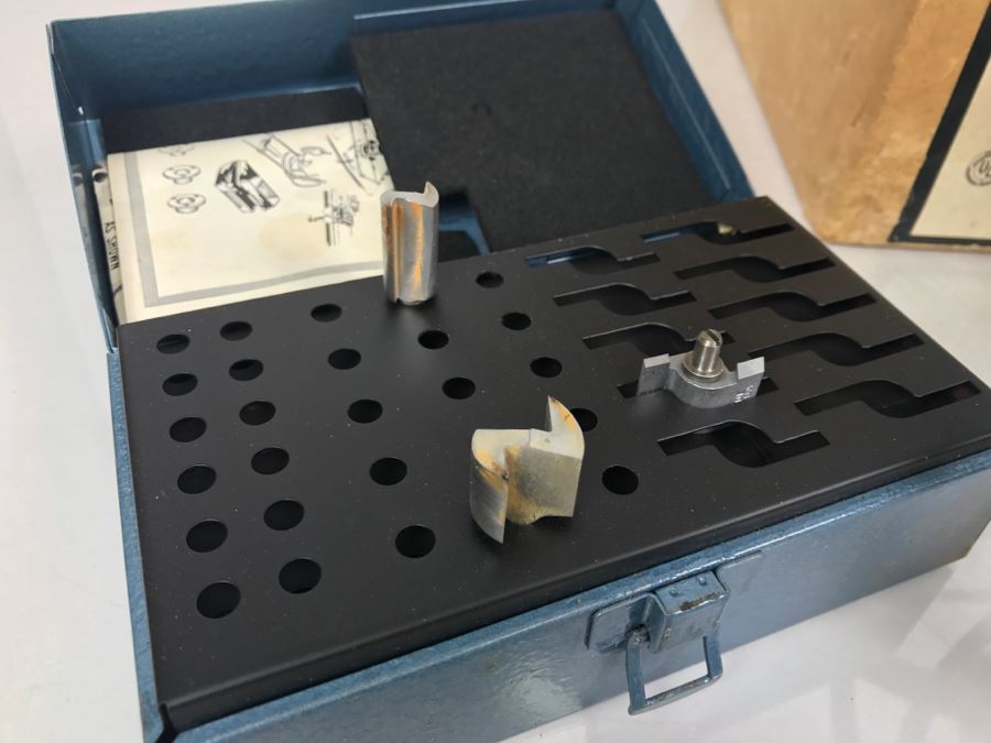 SEARS 3/4 H.P. Power Router With Box And CRAFTSMAN Metal Router Bit Case 25066 [Photo 8]