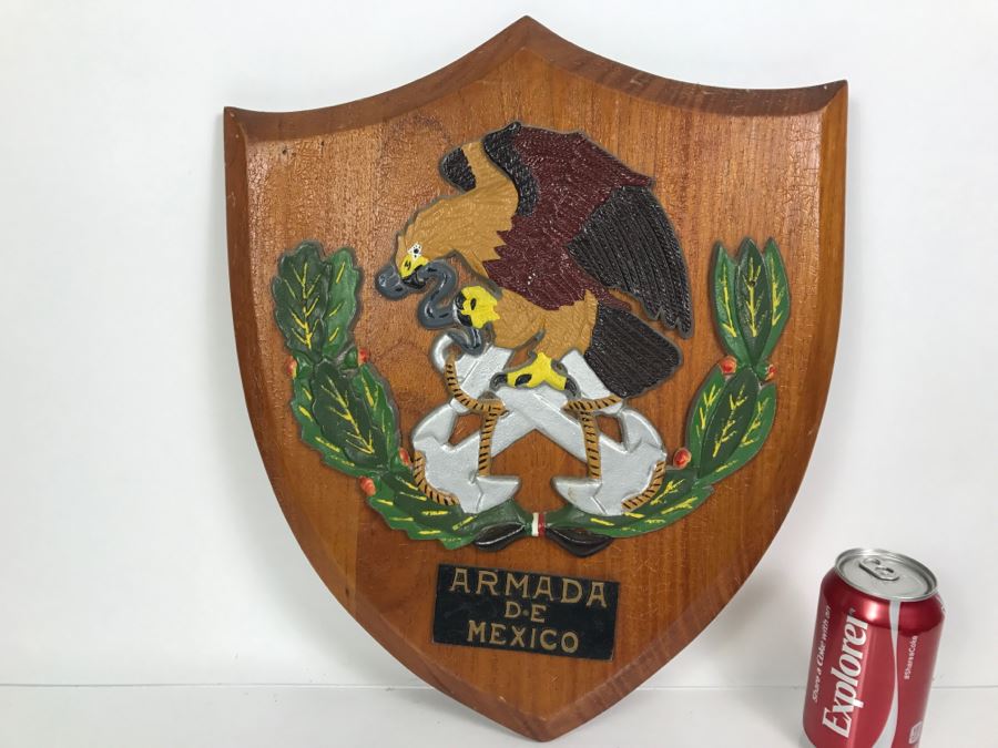 Military Plaque 'Armade De Mexico' On Back Is Captain Clarence R. Johnson, USN ACOS OPS/COGS COM Eleven [Photo 2]