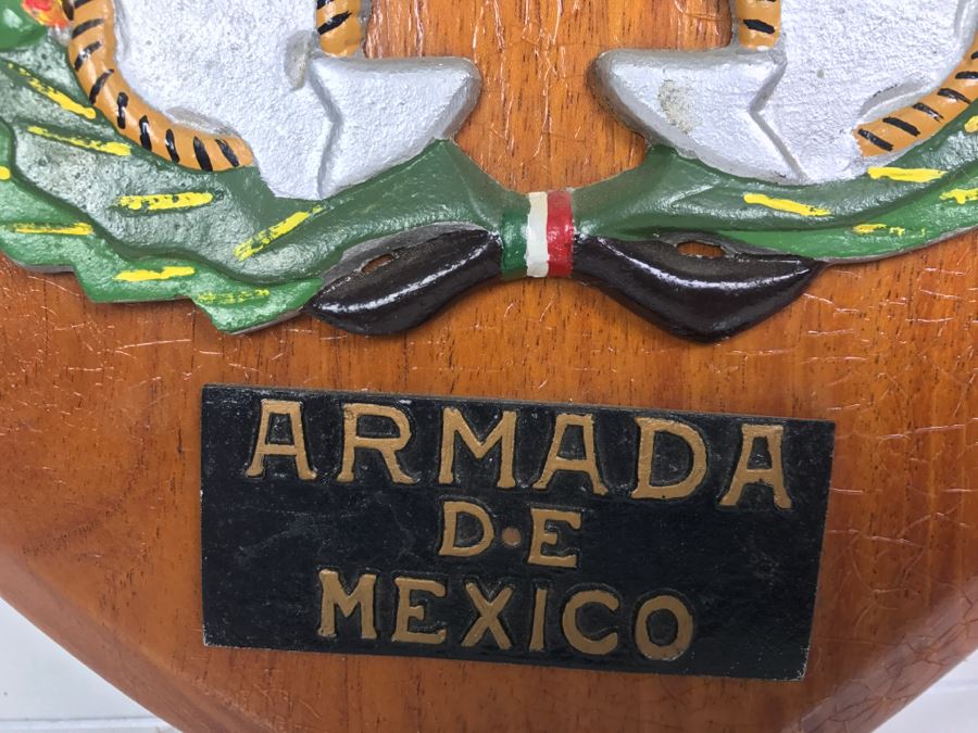 Military Plaque 'Armade De Mexico' On Back Is Captain Clarence R. Johnson, USN ACOS OPS/COGS COM Eleven [Photo 6]