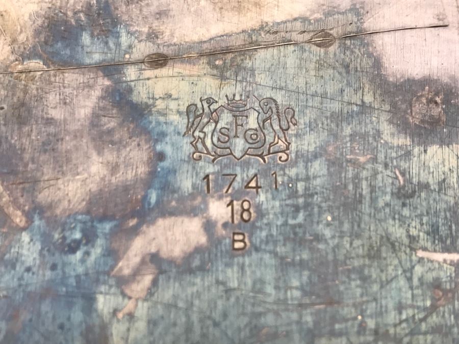 United States NAVY Engraved USN Silverplate Tray SF Co 1741 18 B [Photo 6]